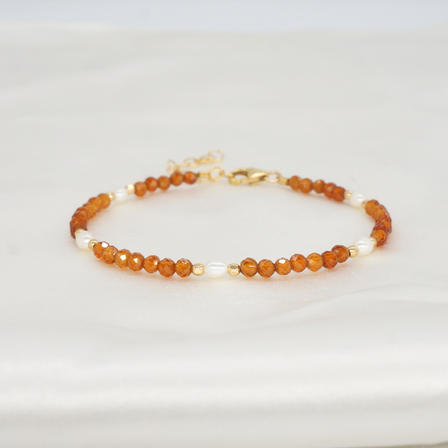 Orange Garnet Perpetual Bracelet