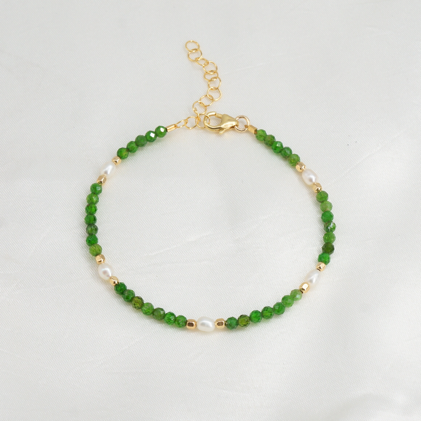 Chrome Diopside Perpetual Bracelet