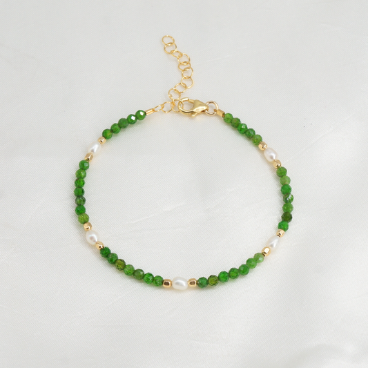 Chrome Diopside Perpetual Bracelet