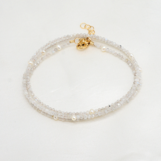 Blue Lace Agate Prevail Wrap Bracelet