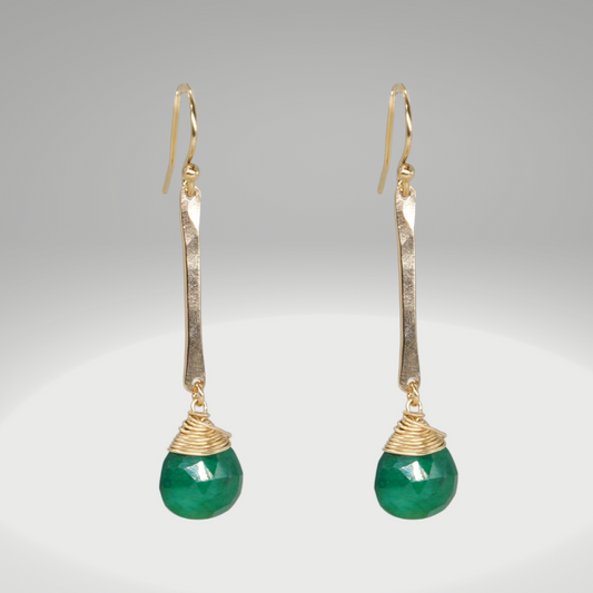 Drop Gemstone Birthstone/Zodiac Earrings
