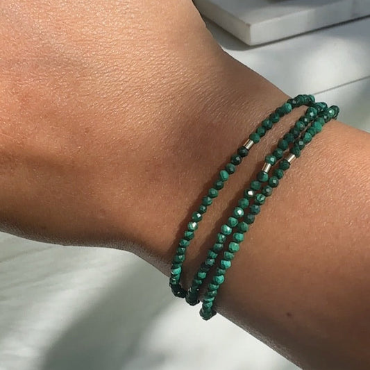 Malachite Prevail Wrap Bracelet