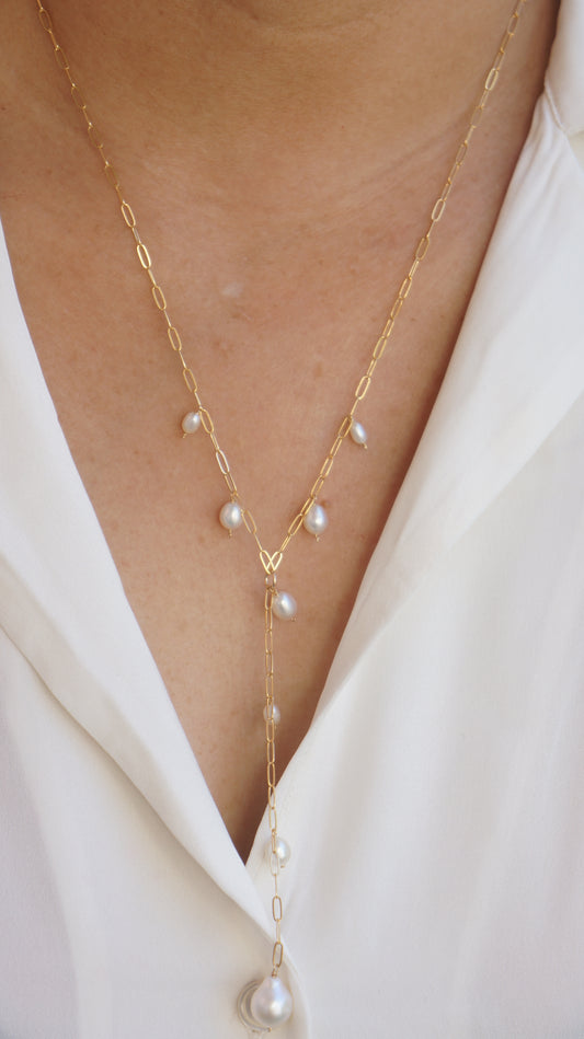 Aura Lariat Necklace