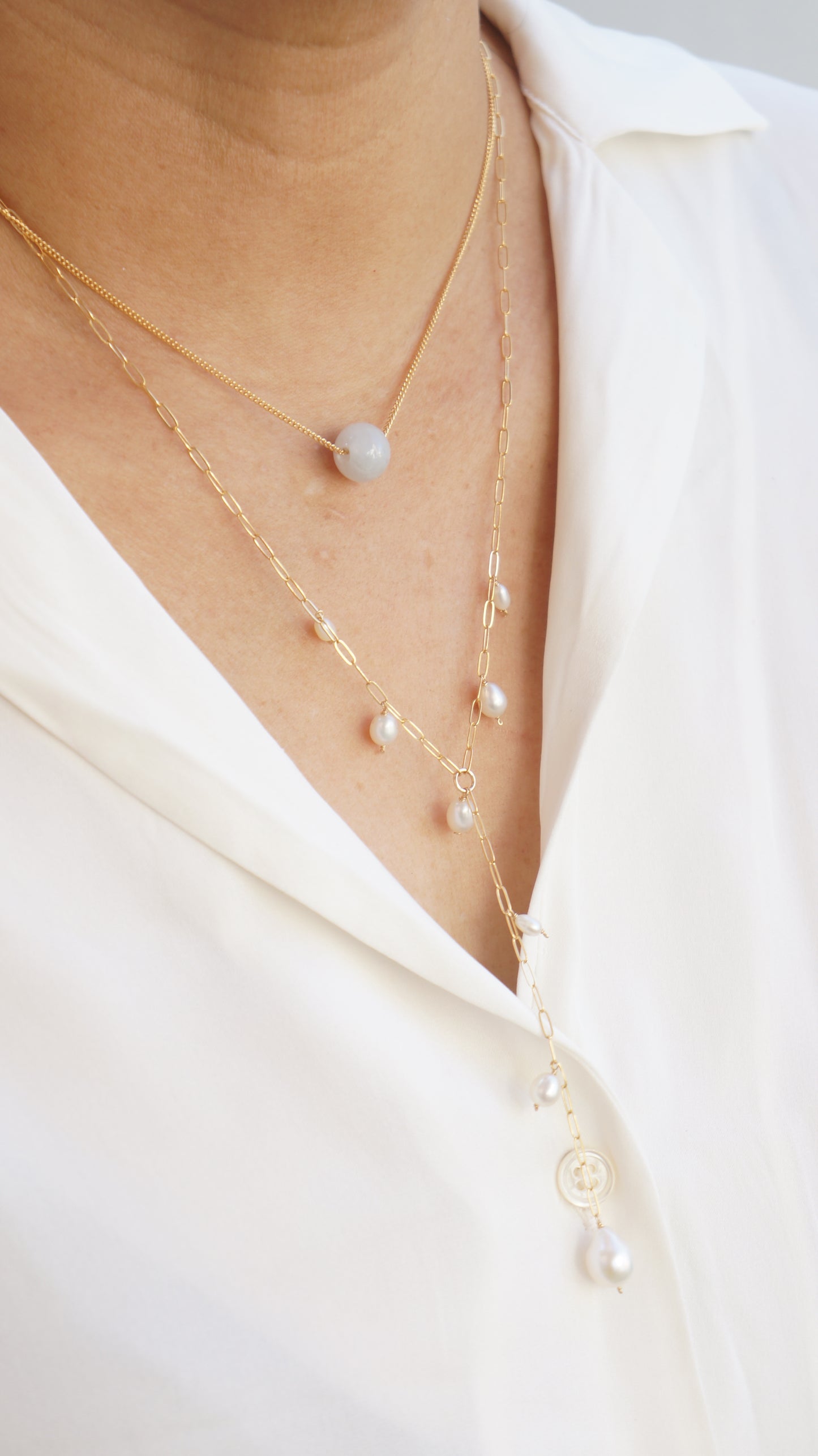 Aura Lariat Necklace