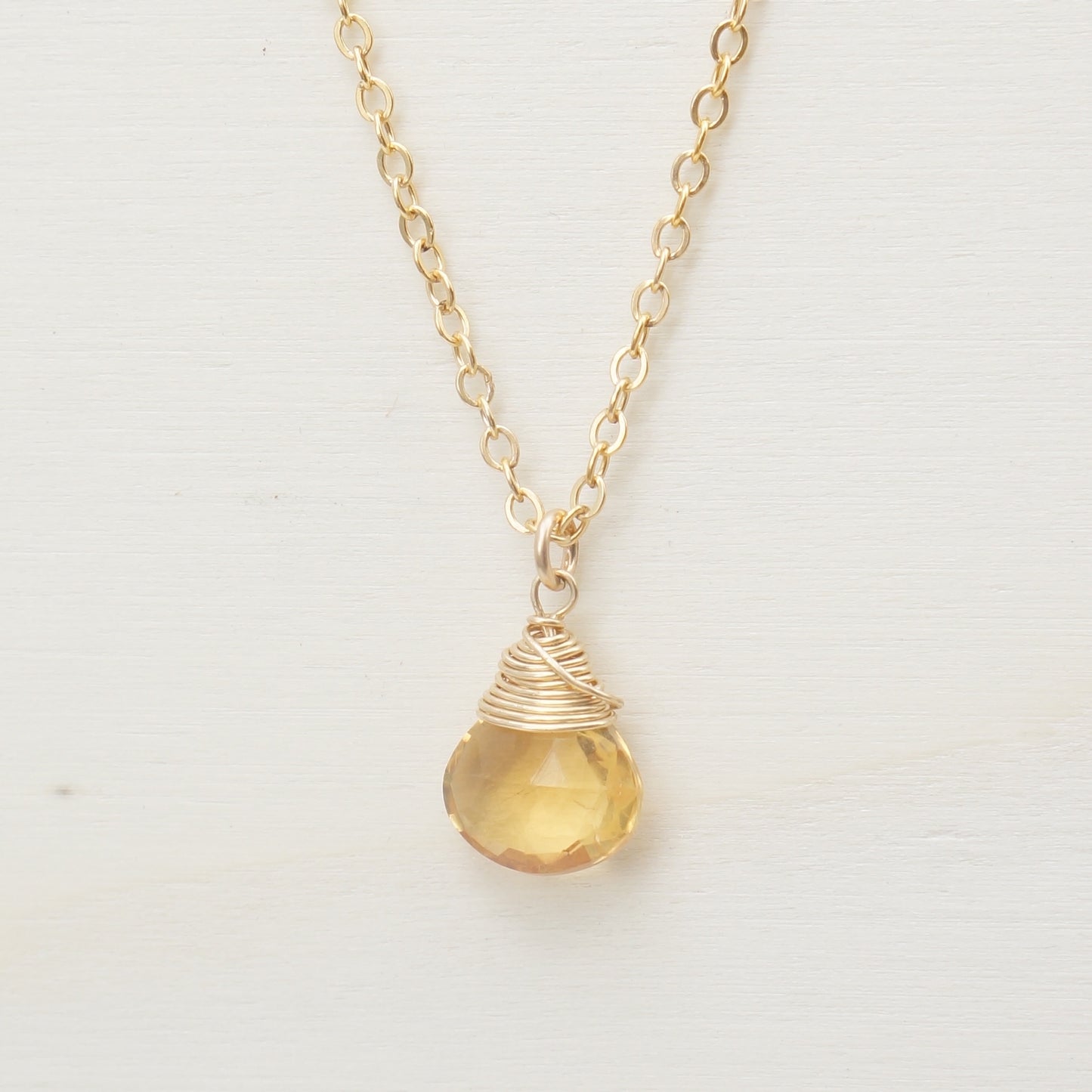 Citrine Zodiac/Birthstone Necklace