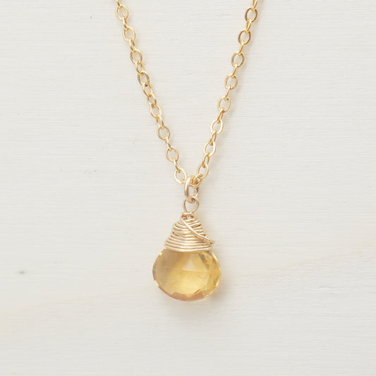 Citrine Zodiac/Birthstone Necklace