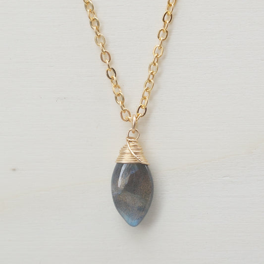 Labradorite Zodiac/Birthstone Necklace