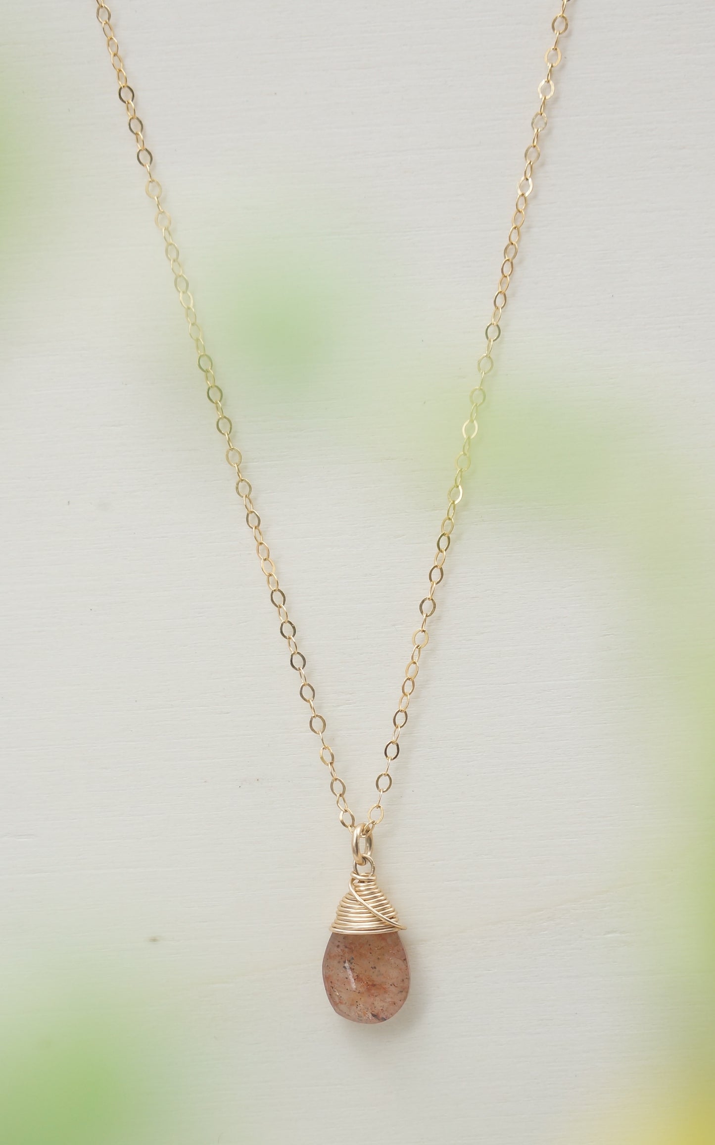Sunstone Zodiac/Birthstone Necklace