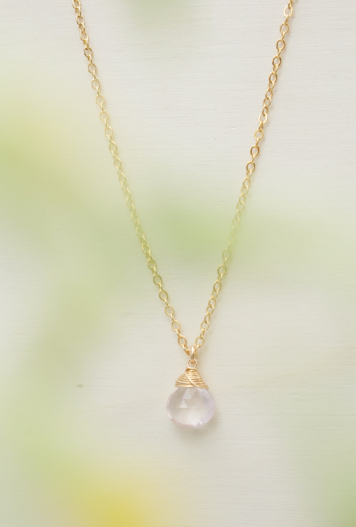 Rose Quartz Zodiac/Birthstone Necklace