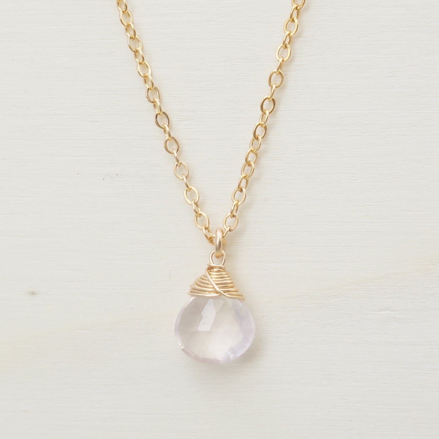 Rose Quartz Zodiac/Birthstone Necklace