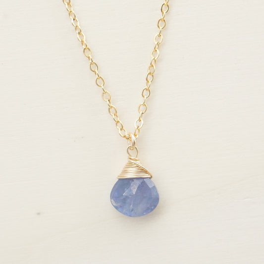 Tanzanite Zodiac/Birthstone Necklace