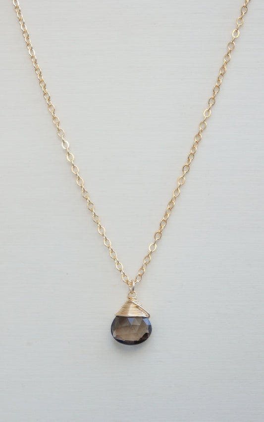 Smoky Quartz Zodiac/Birthstone Necklace