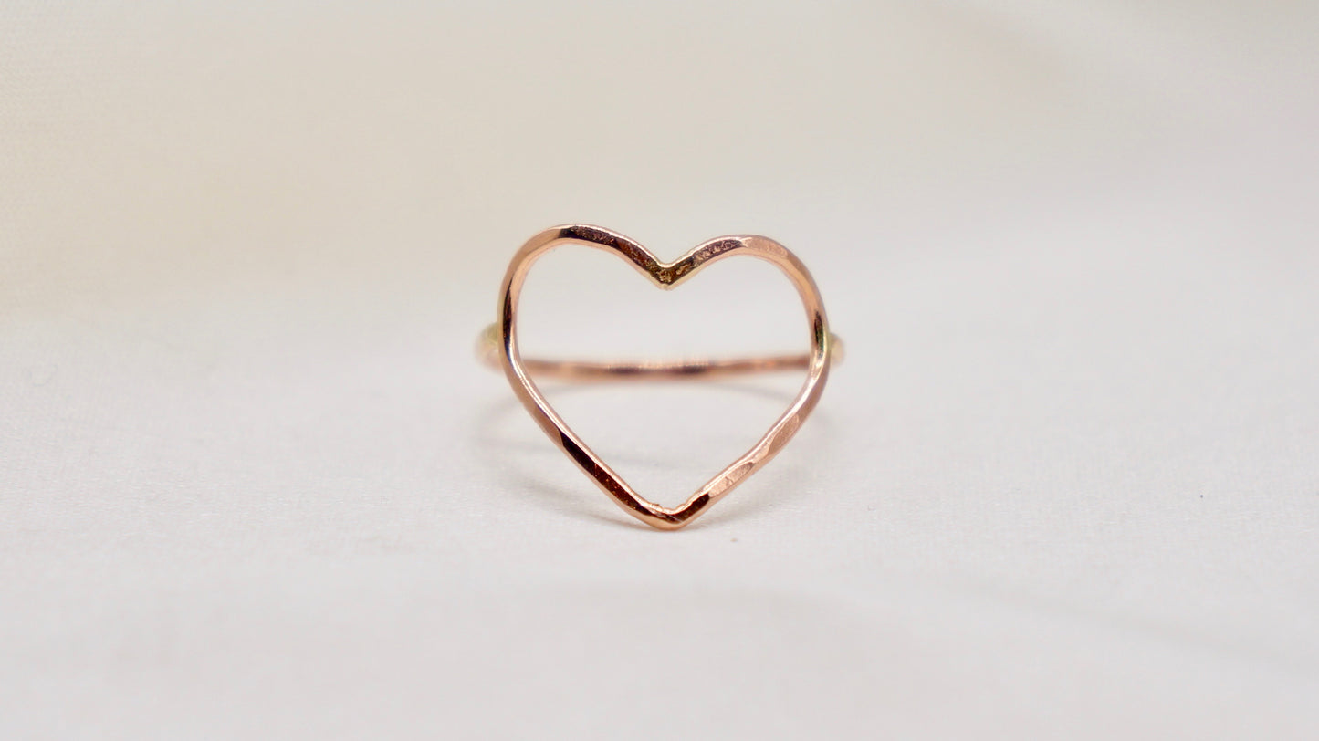 An expression of love, the symbol of the heart is great to wear for one's self love or for a beloved.  hammered texture 14k gold filled, rose gold filled or 92.5 sterling silver handmade in Los Angeles 