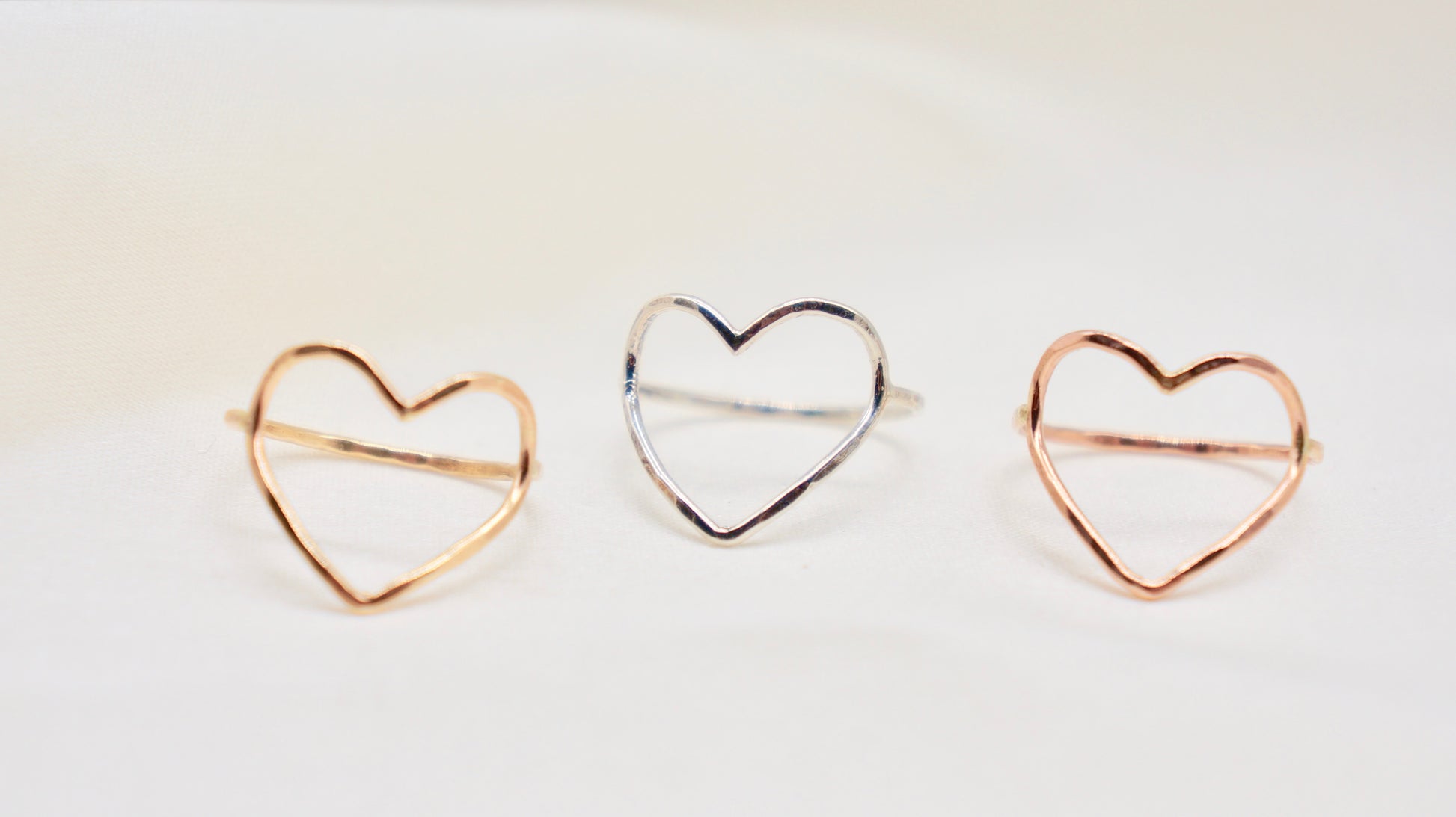 An expression of love, the symbol of the heart is great to wear for one's self love or for a beloved.  hammered texture 14k gold filled, rose gold filled or 92.5 sterling silver handmade in Los Angeles