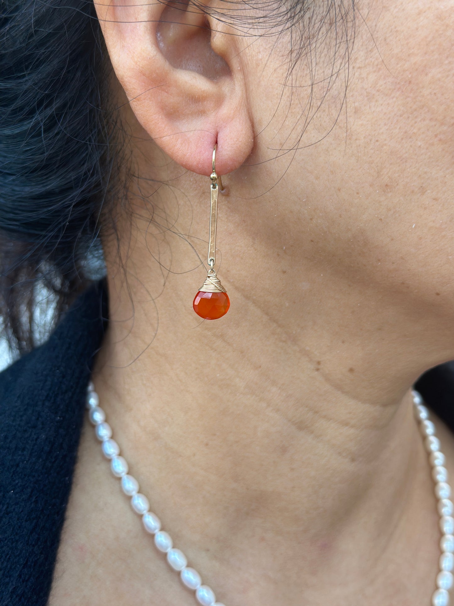 Drop Gemstone Birthstone/Zodiac Earrings
