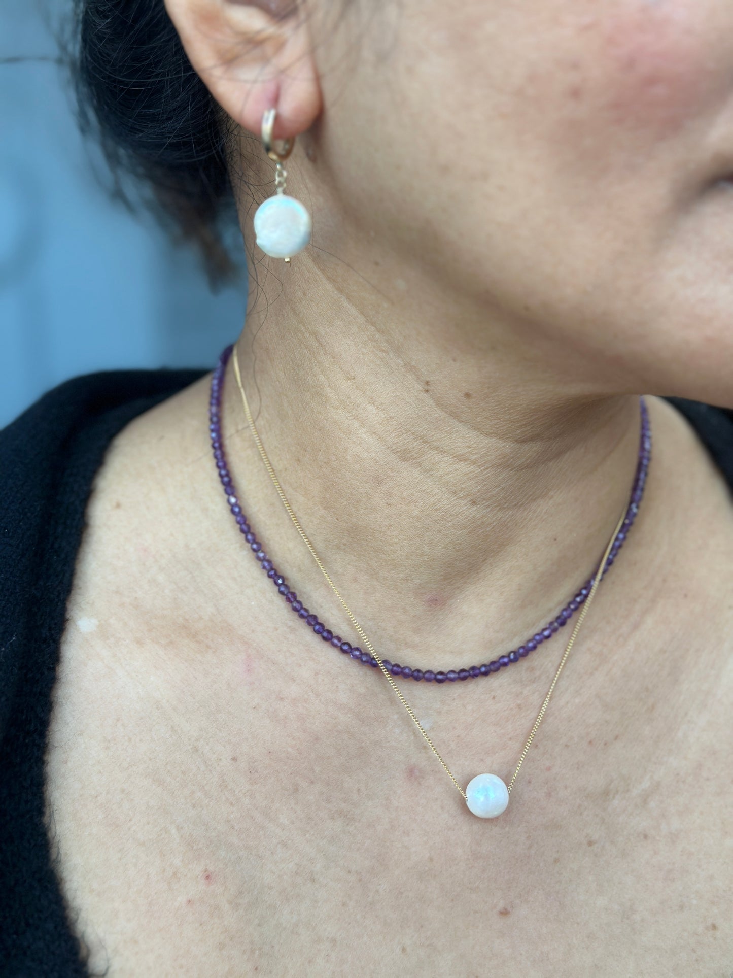 Globe Pearl Necklace