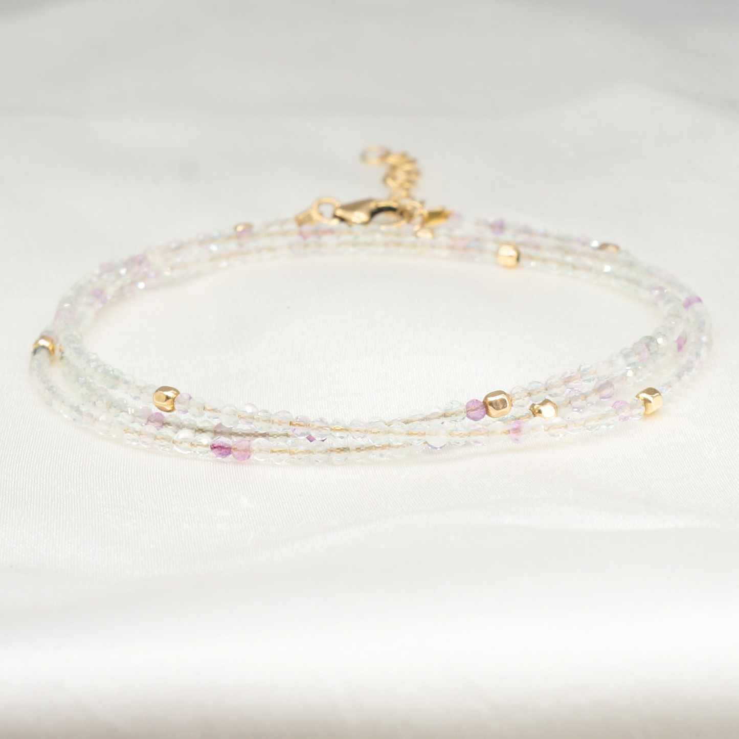 Flourite Prevail Wrap Bracelet