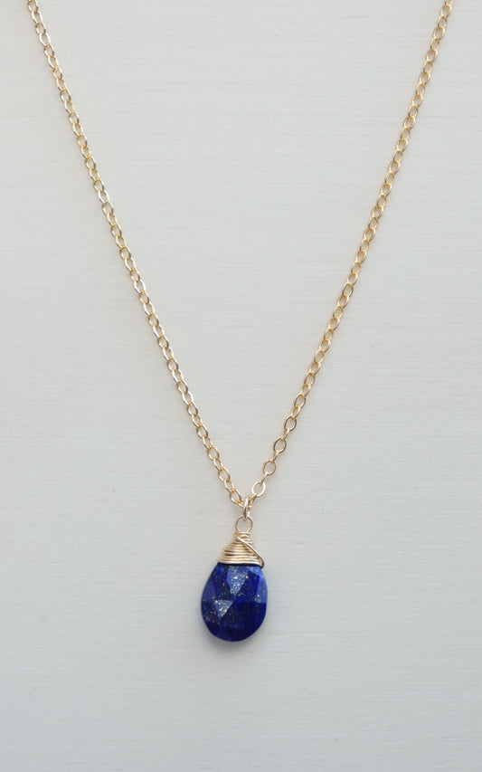 Lapis Lazuli Zodiac/Birthstone Necklace