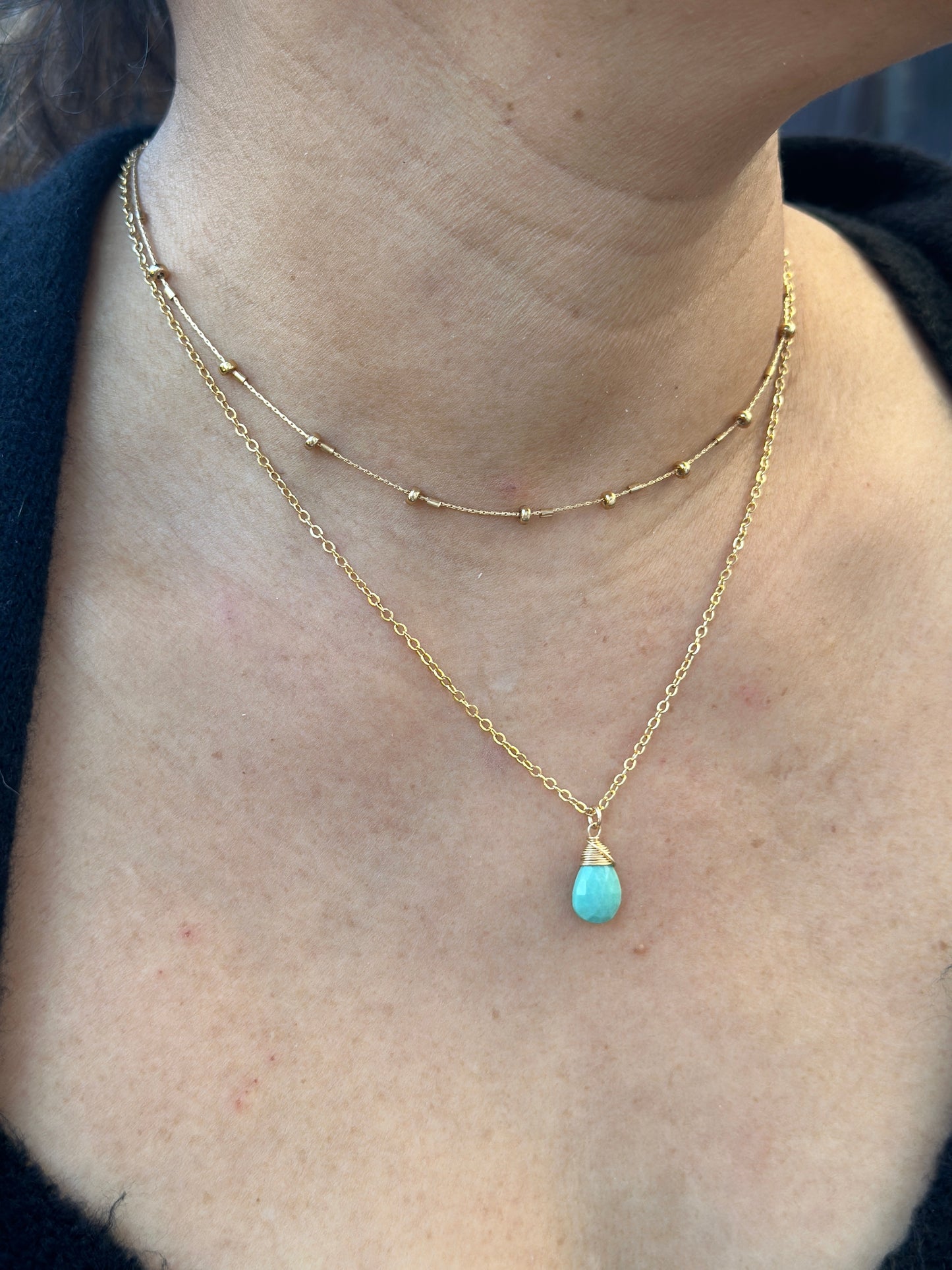 Turquoise Zodiac/Birthstone Necklace